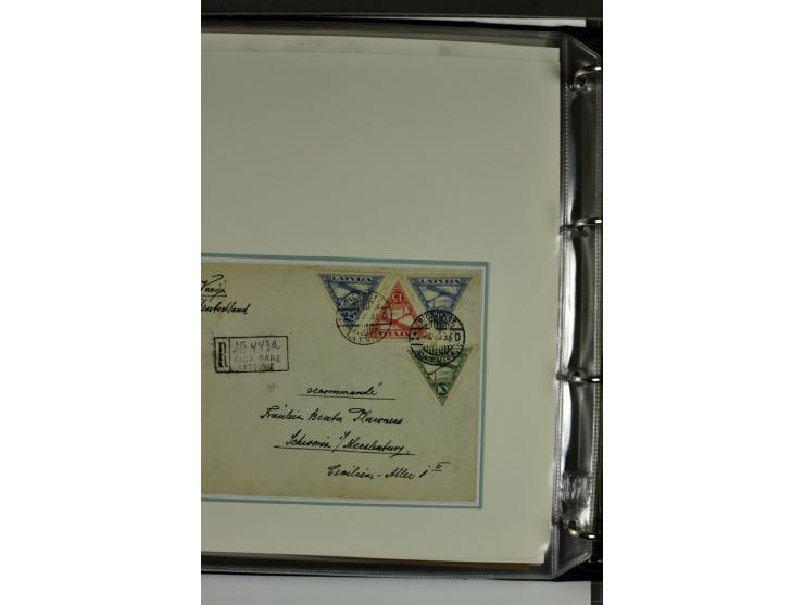 1918/41, postrische, ungebrauchte und gestempelte Sammlung, dabei ungezähnte und teilgezähnte Marken, Zwischenstege, Kehrdruc