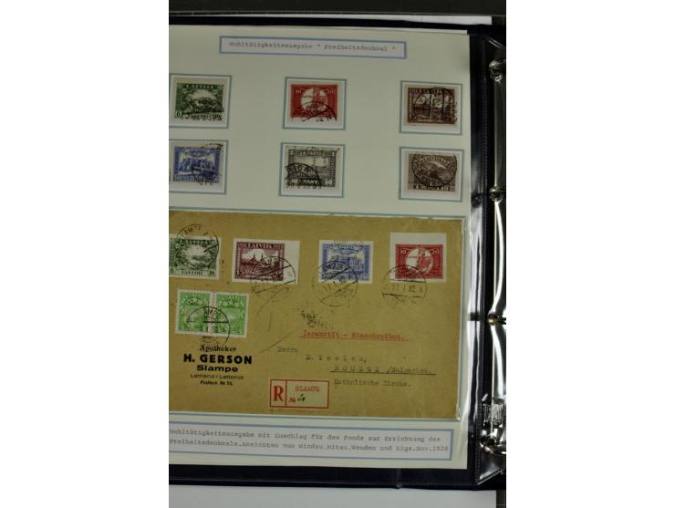 1918/41, postrische, ungebrauchte und gestempelte Sammlung, dabei ungezähnte und teilgezähnte Marken, Zwischenstege, Kehrdruc