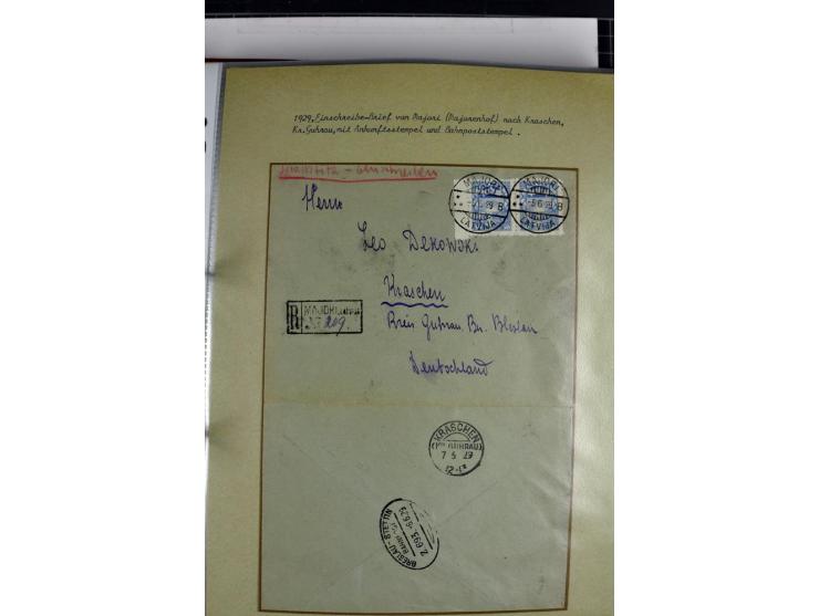 1918/41, postrische, ungebrauchte und gestempelte Sammlung, dabei ungezähnte und teilgezähnte Marken, Zwischenstege, Kehrdruc