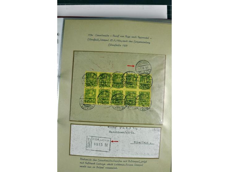 1918/41, postrische, ungebrauchte und gestempelte Sammlung, dabei ungezähnte und teilgezähnte Marken, Zwischenstege, Kehrdruc