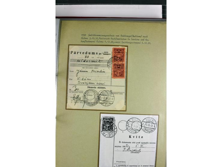 1918/41, postrische, ungebrauchte und gestempelte Sammlung, dabei ungezähnte und teilgezähnte Marken, Zwischenstege, Kehrdruc