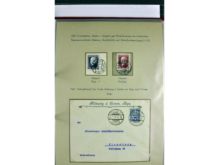 1918/41, postrische, ungebrauchte und gestempelte Sammlung, dabei ungezähnte und teilgezähnte Marken, Zwischenstege, Kehrdruc