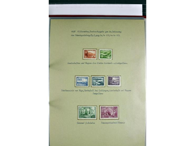 1918/41, postrische, ungebrauchte und gestempelte Sammlung, dabei ungezähnte und teilgezähnte Marken, Zwischenstege, Kehrdruc