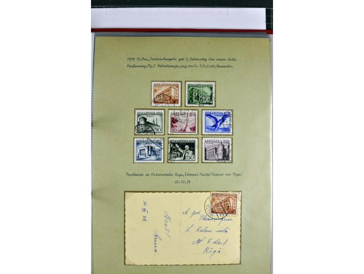 1918/41, postrische, ungebrauchte und gestempelte Sammlung, dabei ungezähnte und teilgezähnte Marken, Zwischenstege, Kehrdruc
