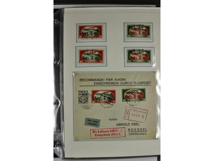 1918/41, postrische, ungebrauchte und gestempelte Sammlung, dabei ungezähnte und teilgezähnte Marken, Zwischenstege, Kehrdruc