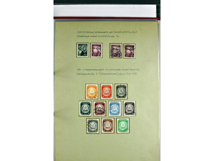 1918/41, postrische, ungebrauchte und gestempelte Sammlung, dabei ungezähnte und teilgezähnte Marken, Zwischenstege, Kehrdruc