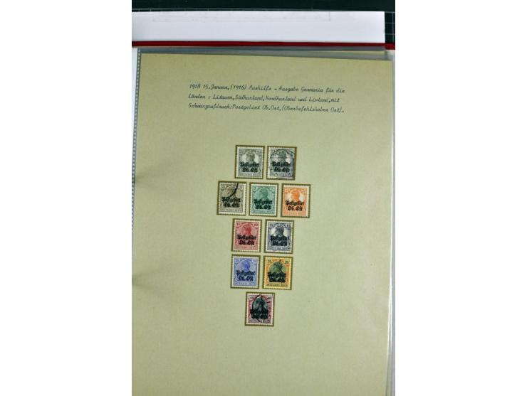 1918/41, postrische, ungebrauchte und gestempelte Sammlung, dabei ungezähnte und teilgezähnte Marken, Zwischenstege, Kehrdruc