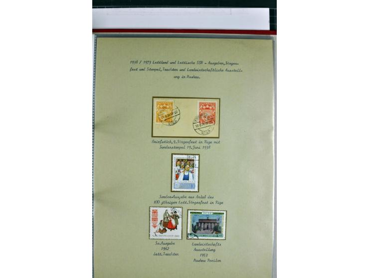 1918/41, postrische, ungebrauchte und gestempelte Sammlung, dabei ungezähnte und teilgezähnte Marken, Zwischenstege, Kehrdruc