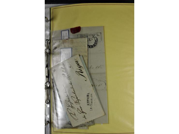 1617/1917, Die Postgeschichte Rigas, Sammlung von über 250 Briefen, Karten und Ganzsachen, dabei 3 Briefe aus dem 17. Jahrhun