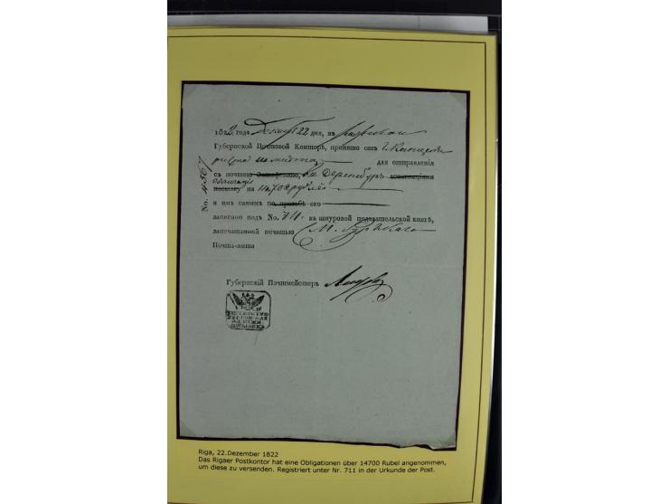 1617/1917, Die Postgeschichte Rigas, Sammlung von über 250 Briefen, Karten und Ganzsachen, dabei 3 Briefe aus dem 17. Jahrhun