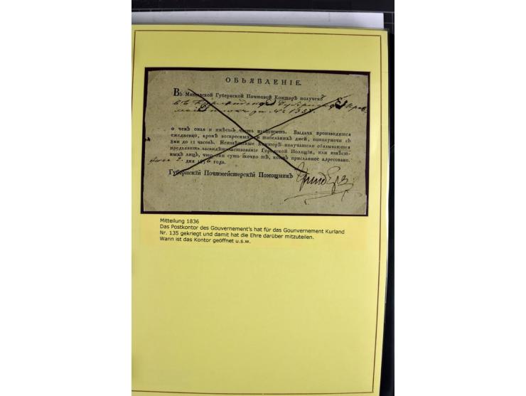 1617/1917, Die Postgeschichte Rigas, Sammlung von über 250 Briefen, Karten und Ganzsachen, dabei 3 Briefe aus dem 17. Jahrhun
