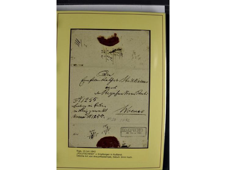 1617/1917, Die Postgeschichte Rigas, Sammlung von über 250 Briefen, Karten und Ganzsachen, dabei 3 Briefe aus dem 17. Jahrhun
