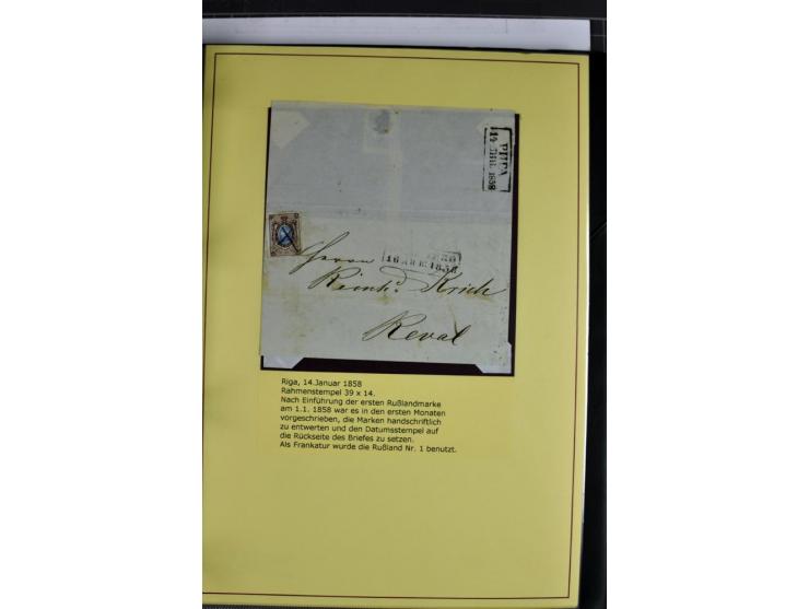 1617/1917, Die Postgeschichte Rigas, Sammlung von über 250 Briefen, Karten und Ganzsachen, dabei 3 Briefe aus dem 17. Jahrhun