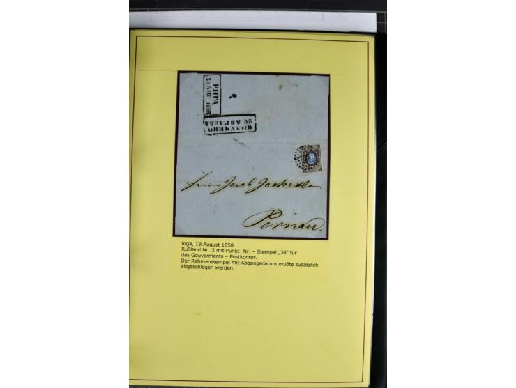 1617/1917, Die Postgeschichte Rigas, Sammlung von über 250 Briefen, Karten und Ganzsachen, dabei 3 Briefe aus dem 17. Jahrhun