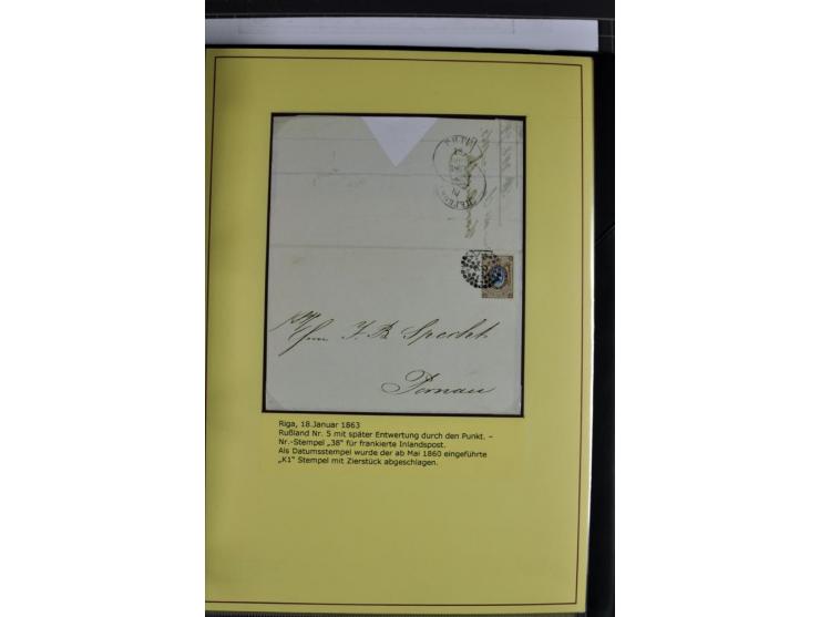 1617/1917, Die Postgeschichte Rigas, Sammlung von über 250 Briefen, Karten und Ganzsachen, dabei 3 Briefe aus dem 17. Jahrhun
