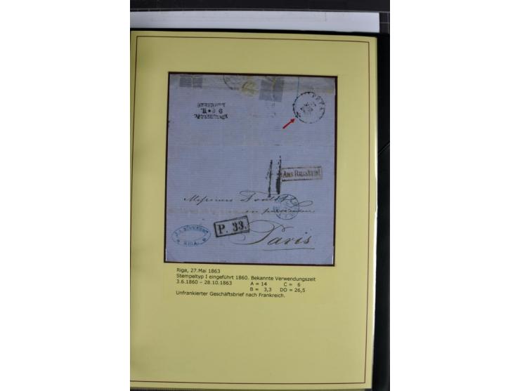 1617/1917, Die Postgeschichte Rigas, Sammlung von über 250 Briefen, Karten und Ganzsachen, dabei 3 Briefe aus dem 17. Jahrhun
