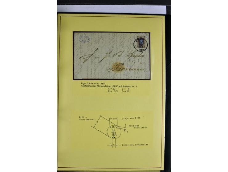 1617/1917, Die Postgeschichte Rigas, Sammlung von über 250 Briefen, Karten und Ganzsachen, dabei 3 Briefe aus dem 17. Jahrhun