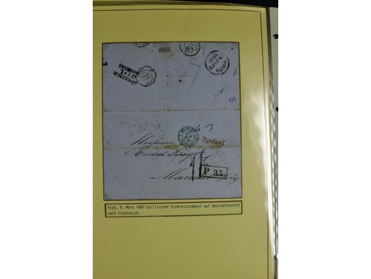 1617/1917, Die Postgeschichte Rigas, Sammlung von über 250 Briefen, Karten und Ganzsachen, dabei 3 Briefe aus dem 17. Jahrhun