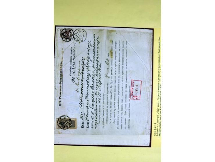 1617/1917, Die Postgeschichte Rigas, Sammlung von über 250 Briefen, Karten und Ganzsachen, dabei 3 Briefe aus dem 17. Jahrhun