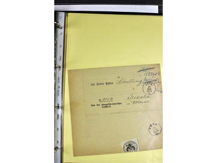 1617/1917, Die Postgeschichte Rigas, Sammlung von über 250 Briefen, Karten und Ganzsachen, dabei 3 Briefe aus dem 17. Jahrhun
