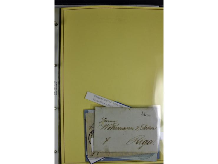 1617/1917, Die Postgeschichte Rigas, Sammlung von über 250 Briefen, Karten und Ganzsachen, dabei 3 Briefe aus dem 17. Jahrhun