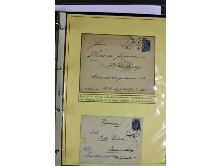 1617/1917, Die Postgeschichte Rigas, Sammlung von über 250 Briefen, Karten und Ganzsachen, dabei 3 Briefe aus dem 17. Jahrhun