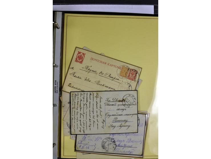 1617/1917, Die Postgeschichte Rigas, Sammlung von über 250 Briefen, Karten und Ganzsachen, dabei 3 Briefe aus dem 17. Jahrhun
