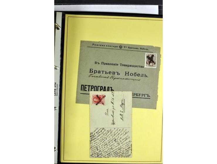 1617/1917, Die Postgeschichte Rigas, Sammlung von über 250 Briefen, Karten und Ganzsachen, dabei 3 Briefe aus dem 17. Jahrhun