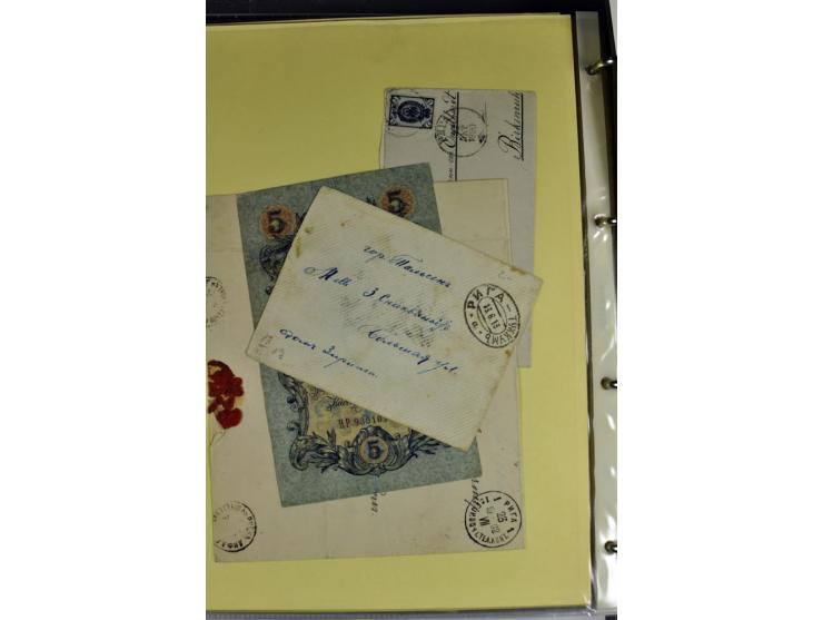 1617/1917, Die Postgeschichte Rigas, Sammlung von über 250 Briefen, Karten und Ganzsachen, dabei 3 Briefe aus dem 17. Jahrhun