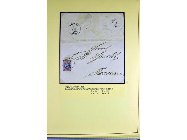 1617/1917, Die Postgeschichte Rigas, Sammlung von über 250 Briefen, Karten und Ganzsachen, dabei 3 Briefe aus dem 17. Jahrhun