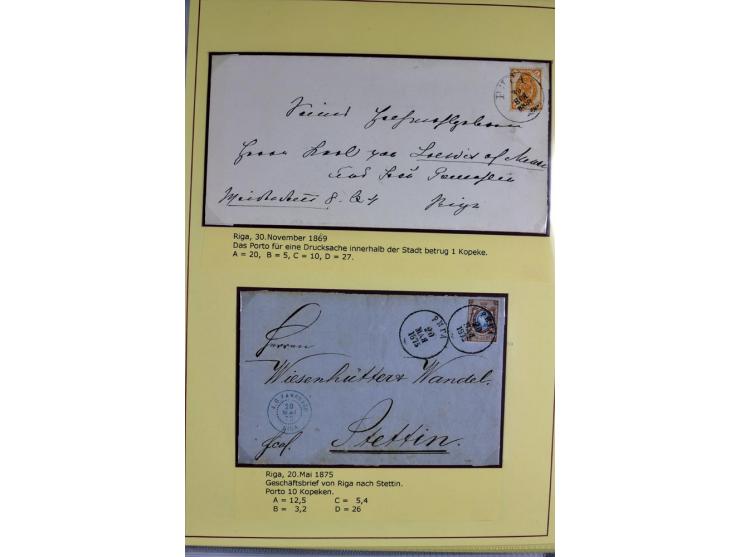 1617/1917, Die Postgeschichte Rigas, Sammlung von über 250 Briefen, Karten und Ganzsachen, dabei 3 Briefe aus dem 17. Jahrhun