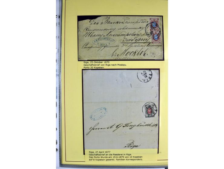 1617/1917, Die Postgeschichte Rigas, Sammlung von über 250 Briefen, Karten und Ganzsachen, dabei 3 Briefe aus dem 17. Jahrhun