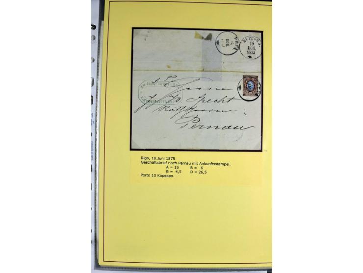 1617/1917, Die Postgeschichte Rigas, Sammlung von über 250 Briefen, Karten und Ganzsachen, dabei 3 Briefe aus dem 17. Jahrhun