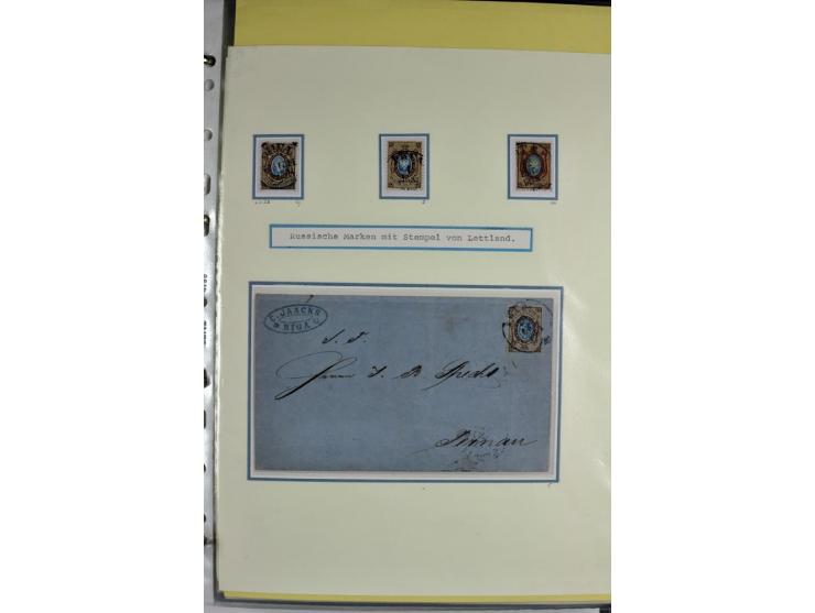 1617/1917, Die Postgeschichte Rigas, Sammlung von über 250 Briefen, Karten und Ganzsachen, dabei 3 Briefe aus dem 17. Jahrhun