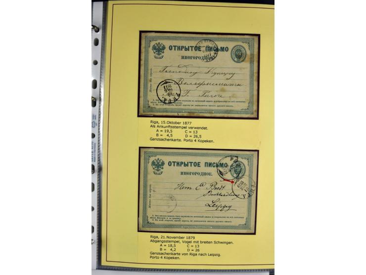 1617/1917, Die Postgeschichte Rigas, Sammlung von über 250 Briefen, Karten und Ganzsachen, dabei 3 Briefe aus dem 17. Jahrhun