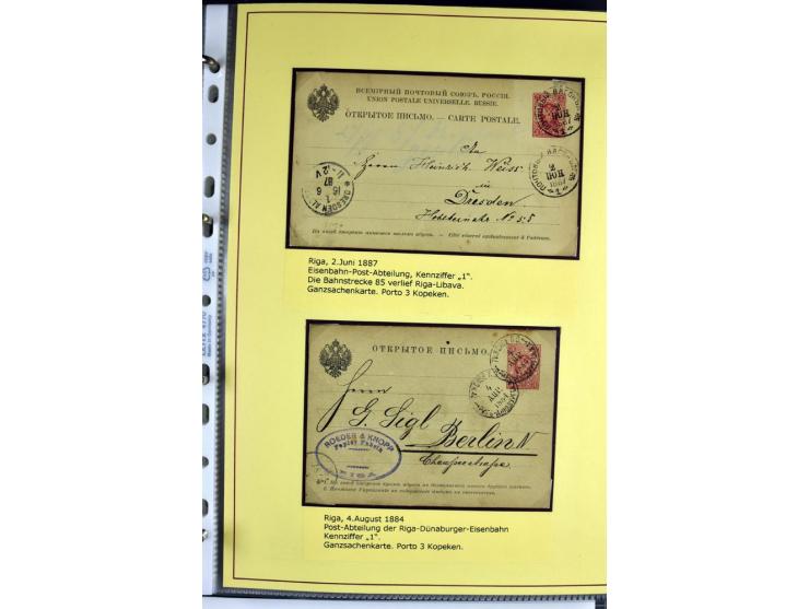 1617/1917, Die Postgeschichte Rigas, Sammlung von über 250 Briefen, Karten und Ganzsachen, dabei 3 Briefe aus dem 17. Jahrhun