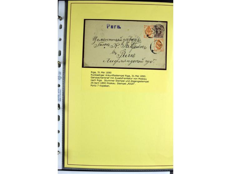 1617/1917, Die Postgeschichte Rigas, Sammlung von über 250 Briefen, Karten und Ganzsachen, dabei 3 Briefe aus dem 17. Jahrhun
