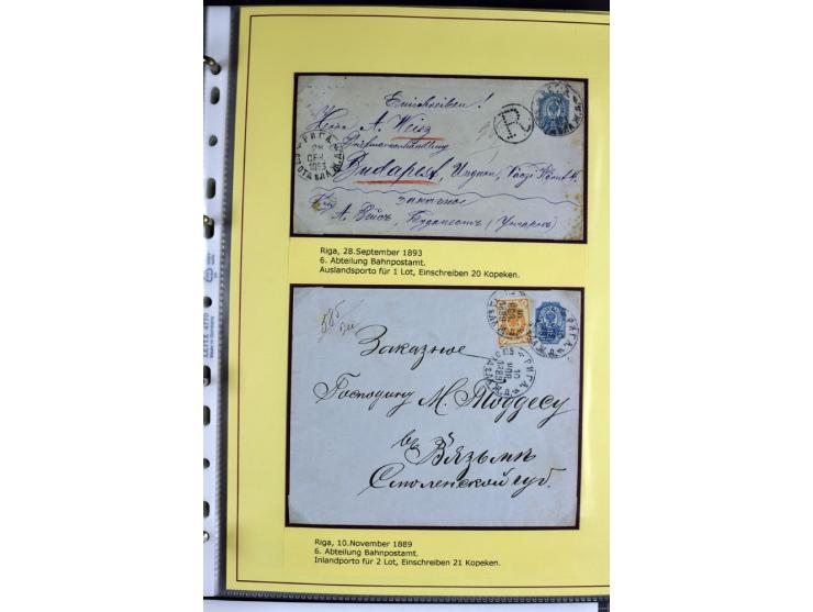 1617/1917, Die Postgeschichte Rigas, Sammlung von über 250 Briefen, Karten und Ganzsachen, dabei 3 Briefe aus dem 17. Jahrhun