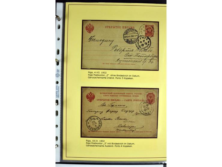 1617/1917, Die Postgeschichte Rigas, Sammlung von über 250 Briefen, Karten und Ganzsachen, dabei 3 Briefe aus dem 17. Jahrhun