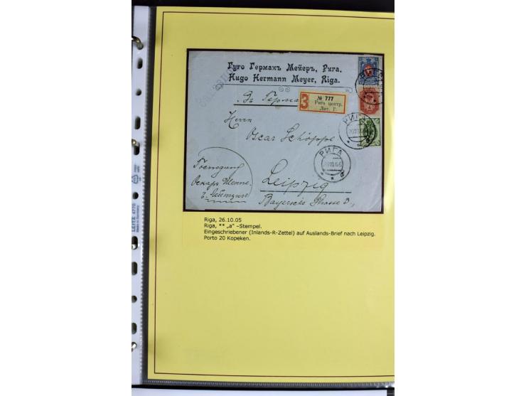 1617/1917, Die Postgeschichte Rigas, Sammlung von über 250 Briefen, Karten und Ganzsachen, dabei 3 Briefe aus dem 17. Jahrhun