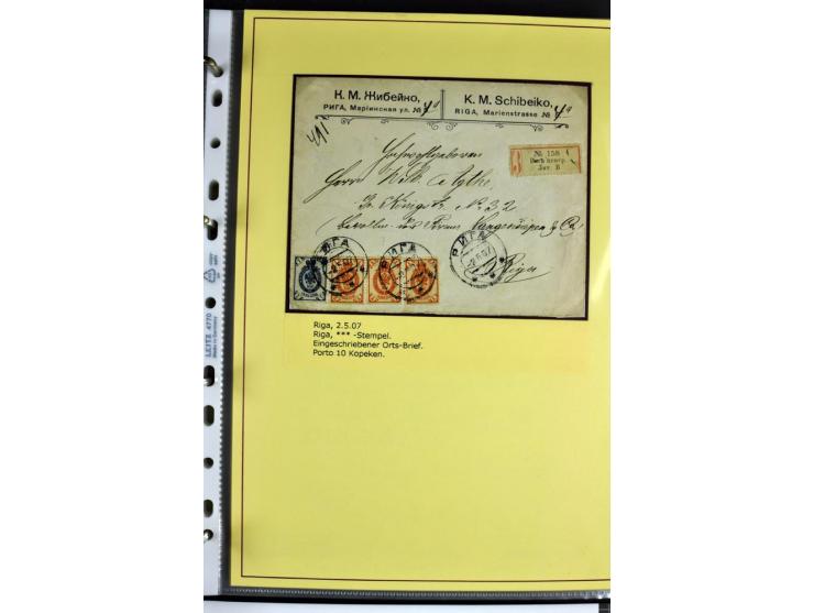 1617/1917, Die Postgeschichte Rigas, Sammlung von über 250 Briefen, Karten und Ganzsachen, dabei 3 Briefe aus dem 17. Jahrhun