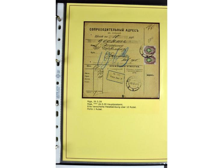 1617/1917, Die Postgeschichte Rigas, Sammlung von über 250 Briefen, Karten und Ganzsachen, dabei 3 Briefe aus dem 17. Jahrhun