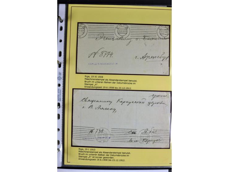 1617/1917, Die Postgeschichte Rigas, Sammlung von über 250 Briefen, Karten und Ganzsachen, dabei 3 Briefe aus dem 17. Jahrhun