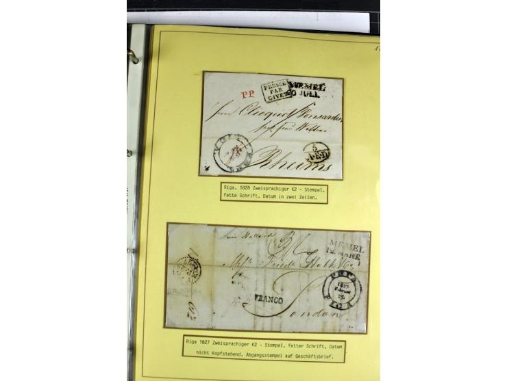 1617/1917, Die Postgeschichte Rigas, Sammlung von über 250 Briefen, Karten und Ganzsachen, dabei 3 Briefe aus dem 17. Jahrhun