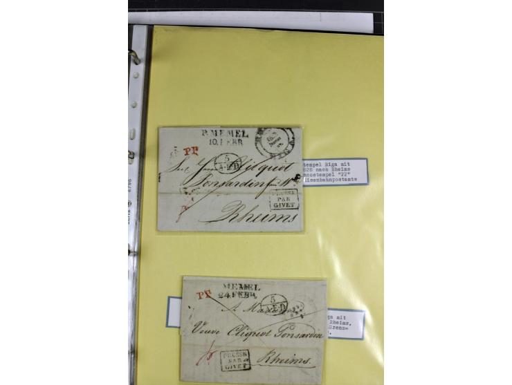 1617/1917, Die Postgeschichte Rigas, Sammlung von über 250 Briefen, Karten und Ganzsachen, dabei 3 Briefe aus dem 17. Jahrhun