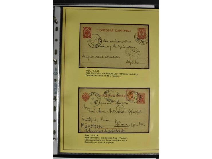 1617/1917, Die Postgeschichte Rigas, Sammlung von über 250 Briefen, Karten und Ganzsachen, dabei 3 Briefe aus dem 17. Jahrhun