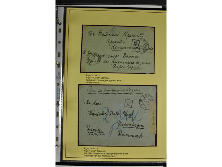 1617/1917, Die Postgeschichte Rigas, Sammlung von über 250 Briefen, Karten und Ganzsachen, dabei 3 Briefe aus dem 17. Jahrhun