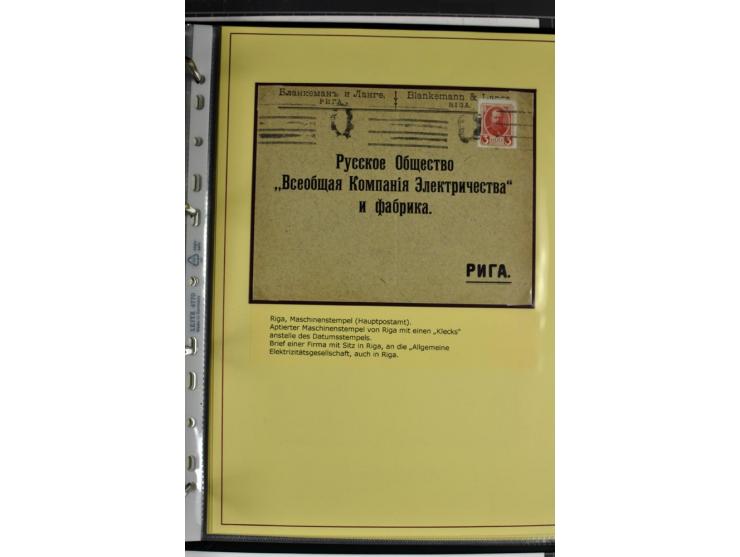 1617/1917, Die Postgeschichte Rigas, Sammlung von über 250 Briefen, Karten und Ganzsachen, dabei 3 Briefe aus dem 17. Jahrhun