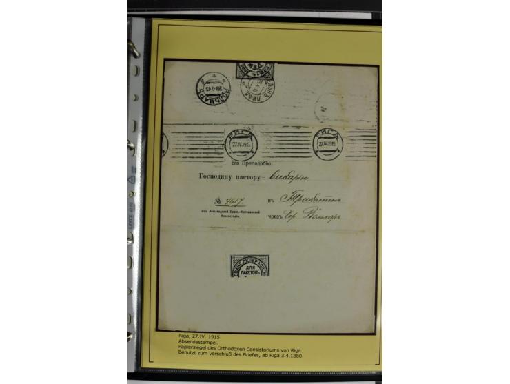 1617/1917, Die Postgeschichte Rigas, Sammlung von über 250 Briefen, Karten und Ganzsachen, dabei 3 Briefe aus dem 17. Jahrhun