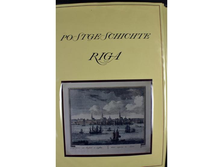 1617/1917, Die Postgeschichte Rigas, Sammlung von über 250 Briefen, Karten und Ganzsachen, dabei 3 Briefe aus dem 17. Jahrhun